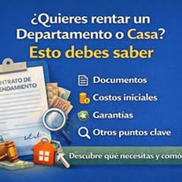 Rentar departamento o casa